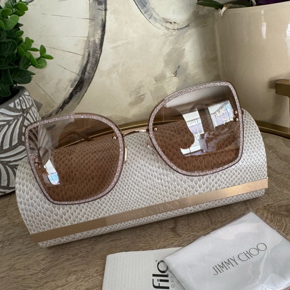 SALE❤️JIMMY CHOO Letis gradient oversized square sunglasses 🌸 - Picture 9 of 16